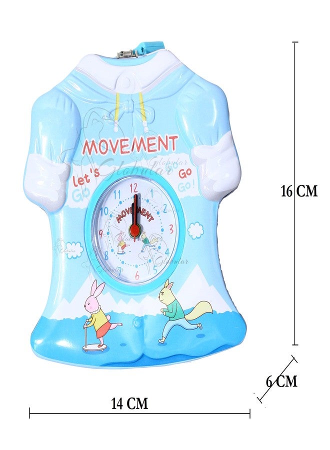 Globular 2 in 1 Piggy Bank and Alarm Clock Babies T-Shirt Money Bank for Kids with Lock and Key Coin Bank Money Box Safe Piggy Bank with Lock, Savings Bank for Kids, Made of Tin Metal - Image 2